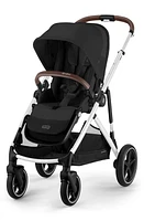 CYBEX Gazelle S Single to Double Stroller in Moon Black/Black at Nordstrom