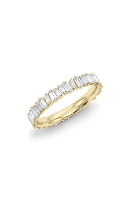 HauteCarat Lab Created Baguette Diamond Tennis Bangle in 18K Gold at Nordstrom