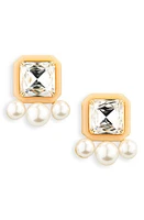 Lele Sadoughi Paddle Button Earrings in Bisque at Nordstrom