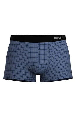 BOSS Check Print Trunks Open Blue at Nordstrom,