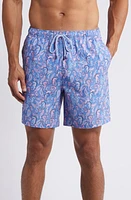 Peter Millar Seahorse Paisley Swim Trunks Maritime at Nordstrom,