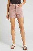 PAIGE Dani High Waist Denim Shorts Vintage Muted Blush at Nordstrom,