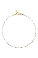 st. Moran Michel Freshwater Pearl Anklet in White at Nordstrom