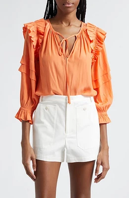 Ramy Brook Samira Ruffle Top at Nordstrom,