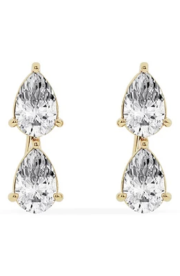 Jennifer Fisher Pear Cut Lab Created Diamond Fashion Stud Earrings in 18K Yellow Gold at Nordstrom