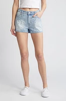 PTCL Beaded Denim Shorts Light Wash at Nordstrom,