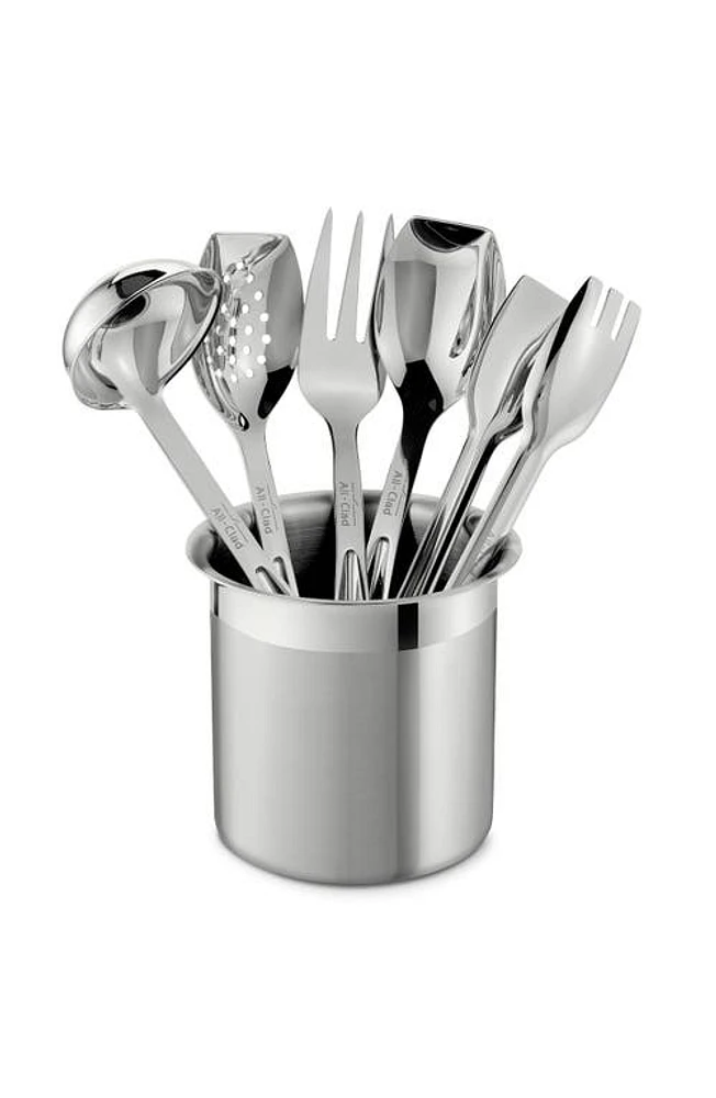 All-Clad Cook & Serve 6-Piece Kitchen Tool Set in Silver at Nordstrom