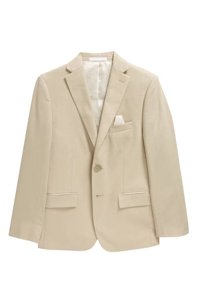 Tallia Kids' Linen Blend Sport Coat Beige at Nordstrom,