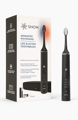 SNOW Advanced Teeth Whitening LED Toothbrush in Black at Nordstrom