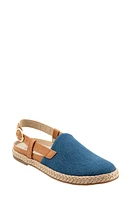 Trotters Paisley Slingback Espadrille Flat Blue Jean Textile at Nordstrom,