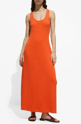 MANGO Racerback Knit Dress Orange at Nordstrom,