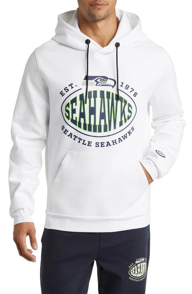 BOSS x NFL Touchback Graphic Hoodie Seattle Seahawks White at Nordstrom,