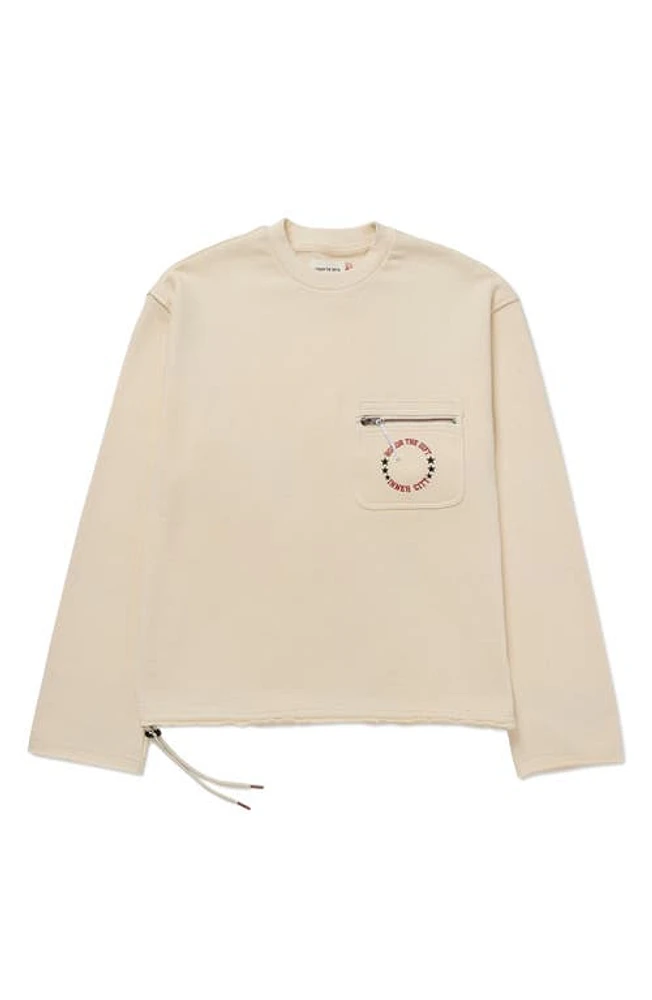 HONOR THE GIFT Pocket Sweatshirt Bone at Nordstrom,