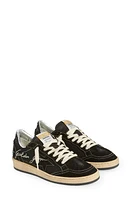 Golden Goose Ball Star D3 Suede & Mesh Low Top Sneaker Black at Nordstrom,