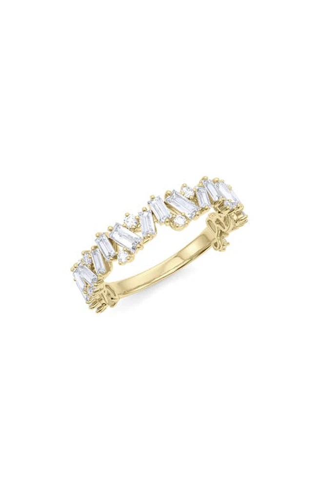 HauteCarat Lab Created Diamond 3/4 Eternity Ring in 18K Gold at Nordstrom