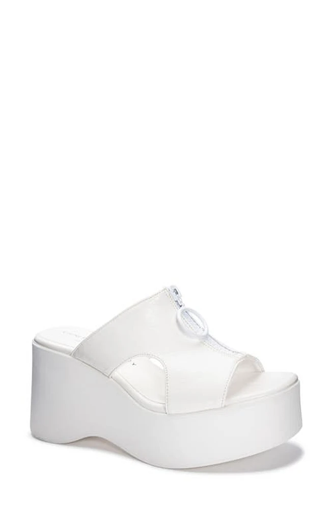 Chinese Laundry Taysha Platform Slide Sandal White at Nordstrom,