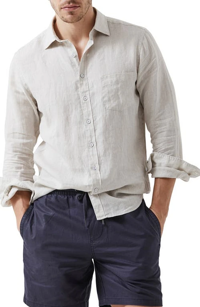 Rodd & Gunn Seaford Linen Button-Up Shirt at Nordstrom,