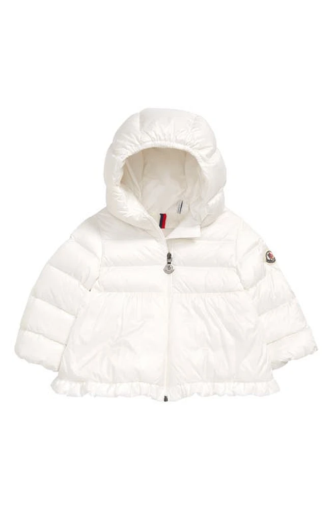 Moncler Kids' Odile Hooded Down Jacket White at Nordstrom,