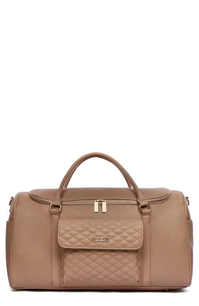 Luli Bebé Monaco Faux Leather Travel Bag in Latte Brown at Nordstrom