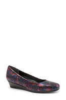 Trotters 'Lauren' Pump Navy Floral Leather at Nordstrom,