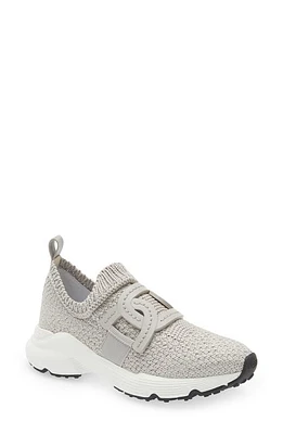 Tod's Kate Chain Detail Knit Sneaker in Grigio Perla at Nordstrom, Size 12Us