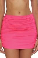 Becca It's a Wrap Shirred Cover-Up Skirt Pink Glo at Nordstrom,