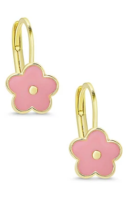 Lily Nily Kids' Flower Drop Earrings in Pink at Nordstrom