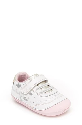 Stride Rite Soft Motion Adalyn Sneaker White/Silver at Nordstrom,