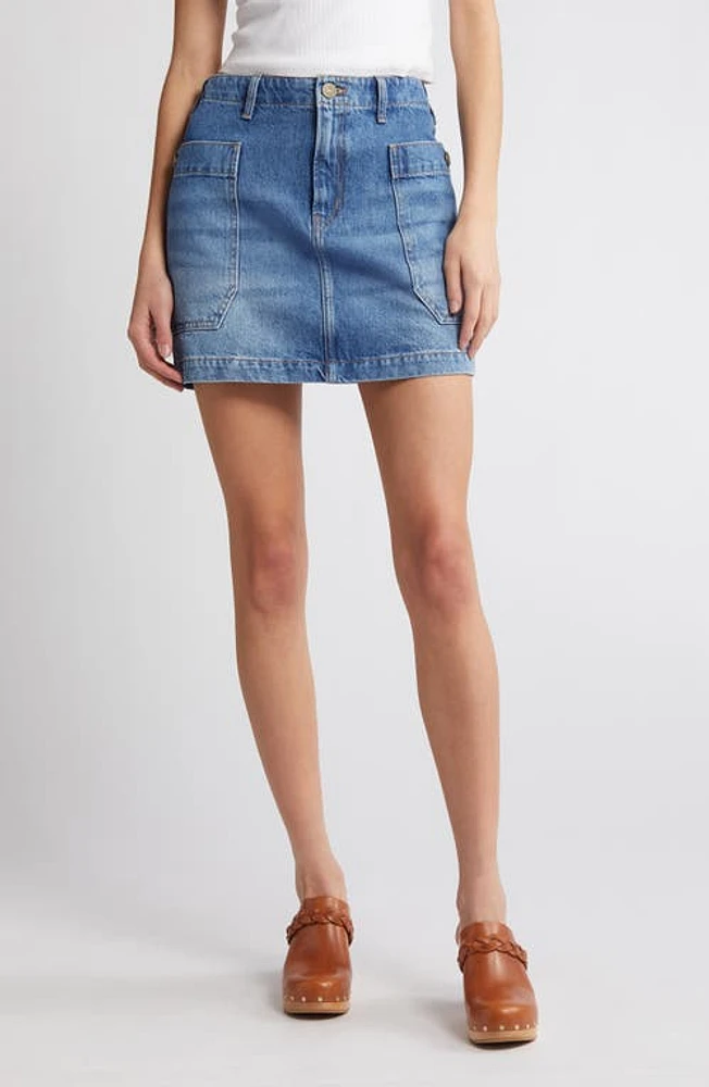 FRAME Cargo Denim Miniskirt Morey at Nordstrom,