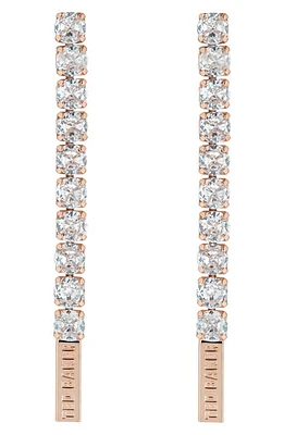 Ted Baker London Mellsie Crystal Linear Drop Earrings in Rose Gold Tone/Clear Crystal at Nordstrom