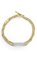 LAGOS Signature Caviar Superfine Diamond Toggle Bracelet in Gold/Diamond at Nordstrom, Size 7