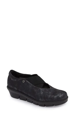 Wolky Cursa Slip-On Sneaker Black Leather at Nordstrom,