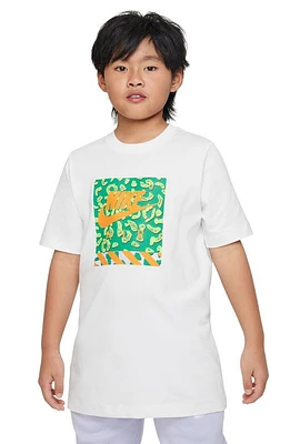 Nike Kids' Sportswear Cotton Graphic T-Shirt White at Nordstrom,