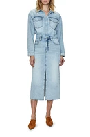 Pistola Amira Long Sleeve Denim Midi Dress at Nordstrom,