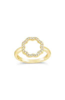 Sterling Forever Marisole Cubic Zirconia Ring in Gold at Nordstrom, Size 8