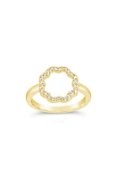 Sterling Forever Marisole Cubic Zirconia Ring in Gold at Nordstrom, Size 8