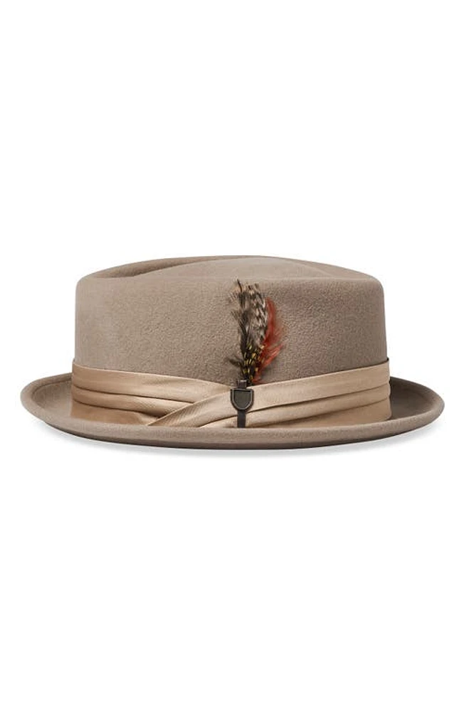 Brixton Stout Pork Pie Wool Hat Safari at Nordstrom,