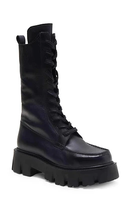 Free People Jones Lug Sole Combat Boot Black at Nordstrom,