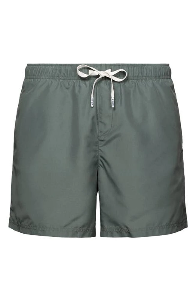 Eton Solid Swim Trunks in at Nordstrom