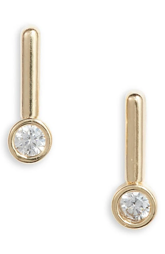 Set & Stones Edith Cubic Zirconia Drop Earrings in Gold at Nordstrom