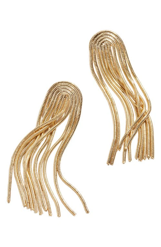 BaubleBar Amy Tassel Drop Earrings in Gold at Nordstrom