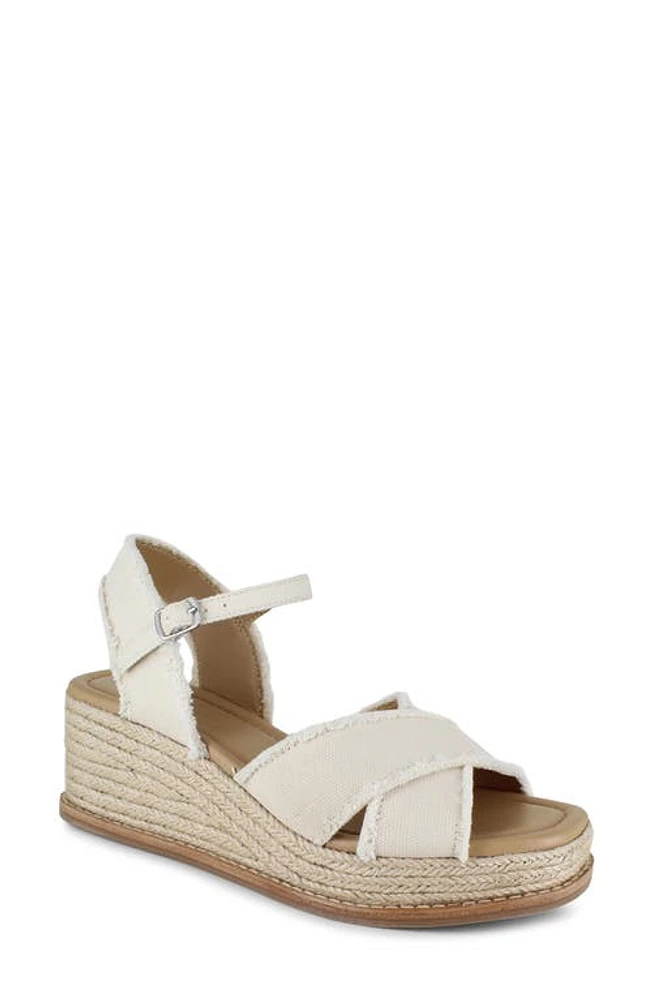 Splendid Danny Ankle Strap Espadrille Platform Wedge Sandal Linen at Nordstrom,