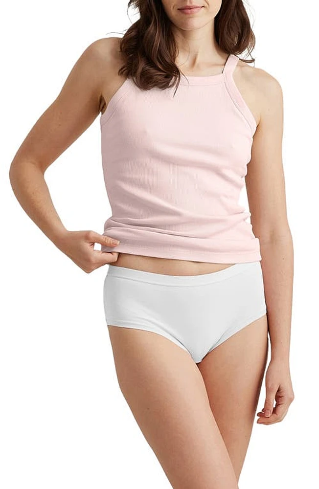 Papinelle Milla Rib Shelf Bra Racerback Tank Pink at Nordstrom,