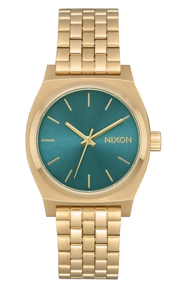 Nixon Time Teller Bracelet Watch, 31mm in Gold/marsala/gold at Nordstrom