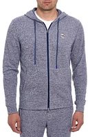 Robert Graham Atom Skull Appliqué Zip Hoodie in Navy at Nordstrom, Size Small