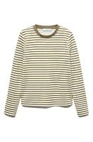 MANGO Stripe Long Sleeve Top at Nordstrom,