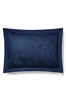 Ralph Lauren Bethany Floral Jacquard Pillow Sham in Polo Navy at Nordstrom