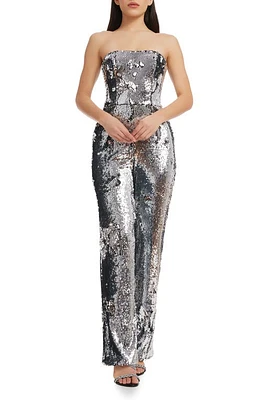 Dress the Population Andy Sequin Strapless Jumpsuit at Nordstrom,