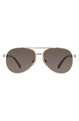 Velvet Eyewear Bonnie 52mm Polarized Aviator Sunglasses in Gold at Nordstrom