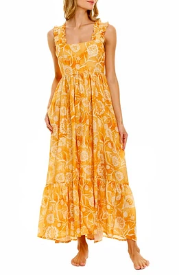 The Lazy Poet Mika Claire Saffron Linen Nightgown at Nordstrom,